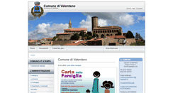 Desktop Screenshot of comune.valentano.vt.it